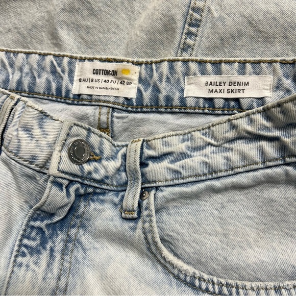 Cotton On Bailey Denim Maxi Skirt - Picture 7 of 8